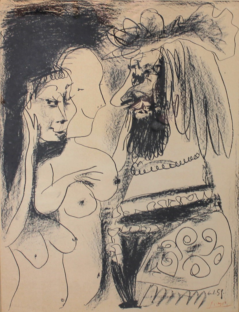 Appraisal: Pablo Picasso Spanish - Le Vieux Roi lithograph stamped cm