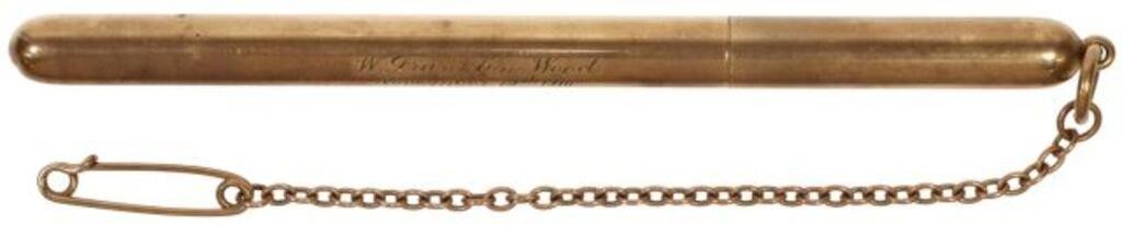 Appraisal: TIFFANY COMPANY KT GOLD FOB PENCIL CASEAmerican kt gold pencil