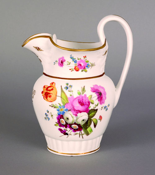 Appraisal: Rare Philadelphia Tucker porcelain ice water pitcher ca with floral