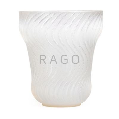 Appraisal: LALIQUE Actinia vase opalescent glass Condition Report