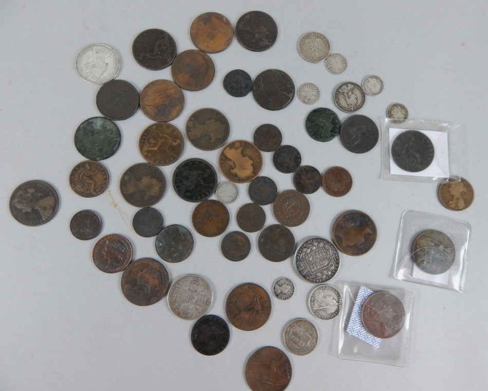 Appraisal: A quantity of British coins to include a Victorian florin