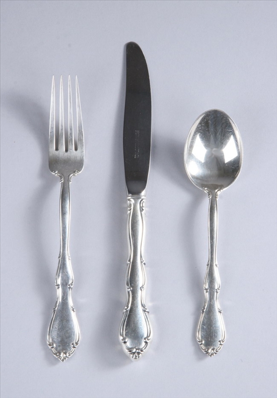 Appraisal: -PIECE TOWLE STERLING PARTIAL FLATWARE SERVICE Fontana pattern Comprising eight