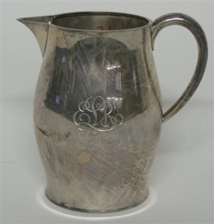 Appraisal: American sterling silver water pitcher tuttle silver company for cartier