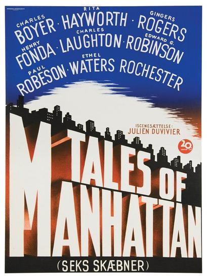 Appraisal: ANONYMOUSTALES OF MANHATTAN lithograph in colors condition A- printed by