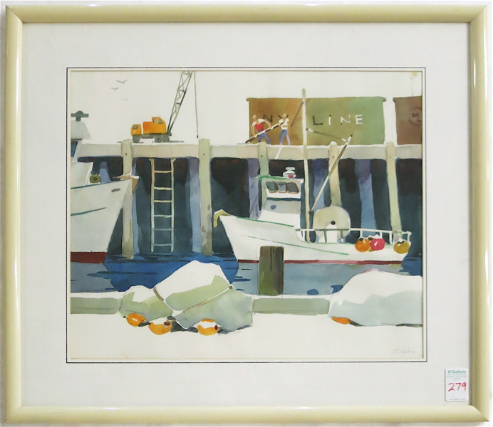 Appraisal: JEROME PRIEBE GASTON WATERCOLOR ON PAPER Santa Ana California -