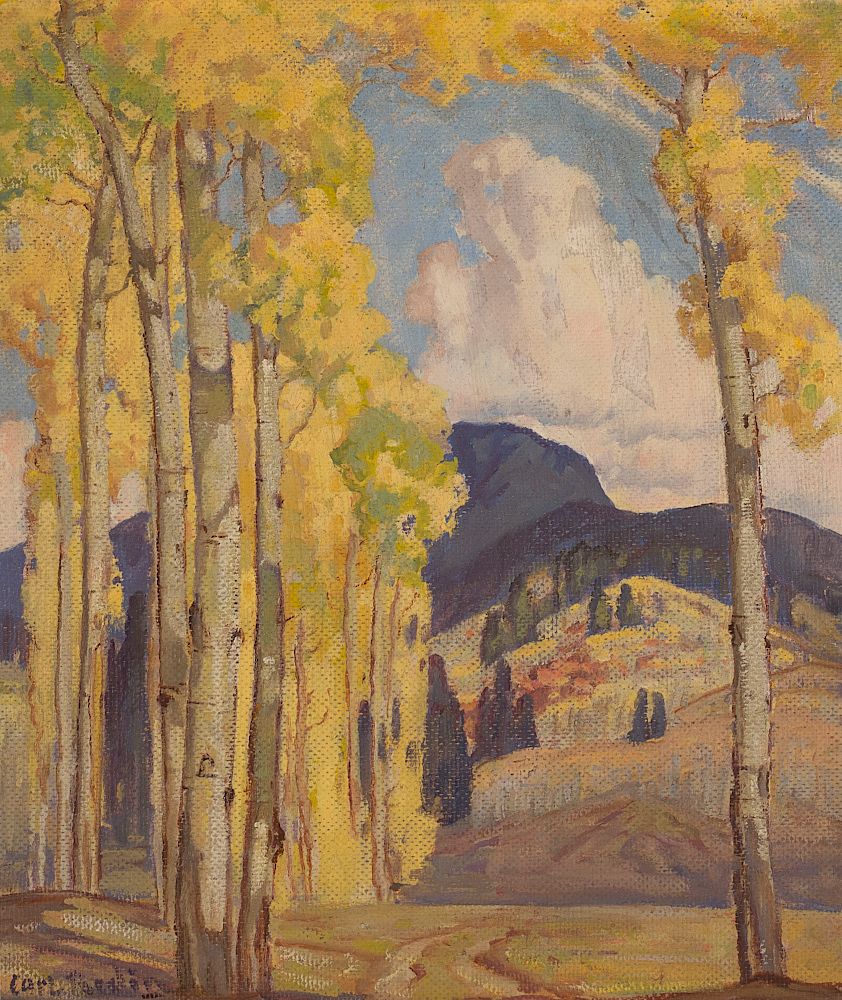 Appraisal: Carl Redin Aspen Trees CARL REDIN - Aspen Trees oil