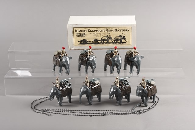 Appraisal: Lot of Fusilier Miniature elephants representing Indian Army Service Corp