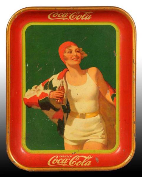 Appraisal: Tin Litho Coca-Cola Serving Tray Description Numerous surface scratches and