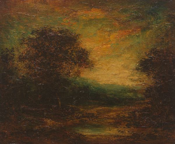 Appraisal: HUDSON MINDELL KITCHELL AMERICAN - x Landscape at dusk Oil