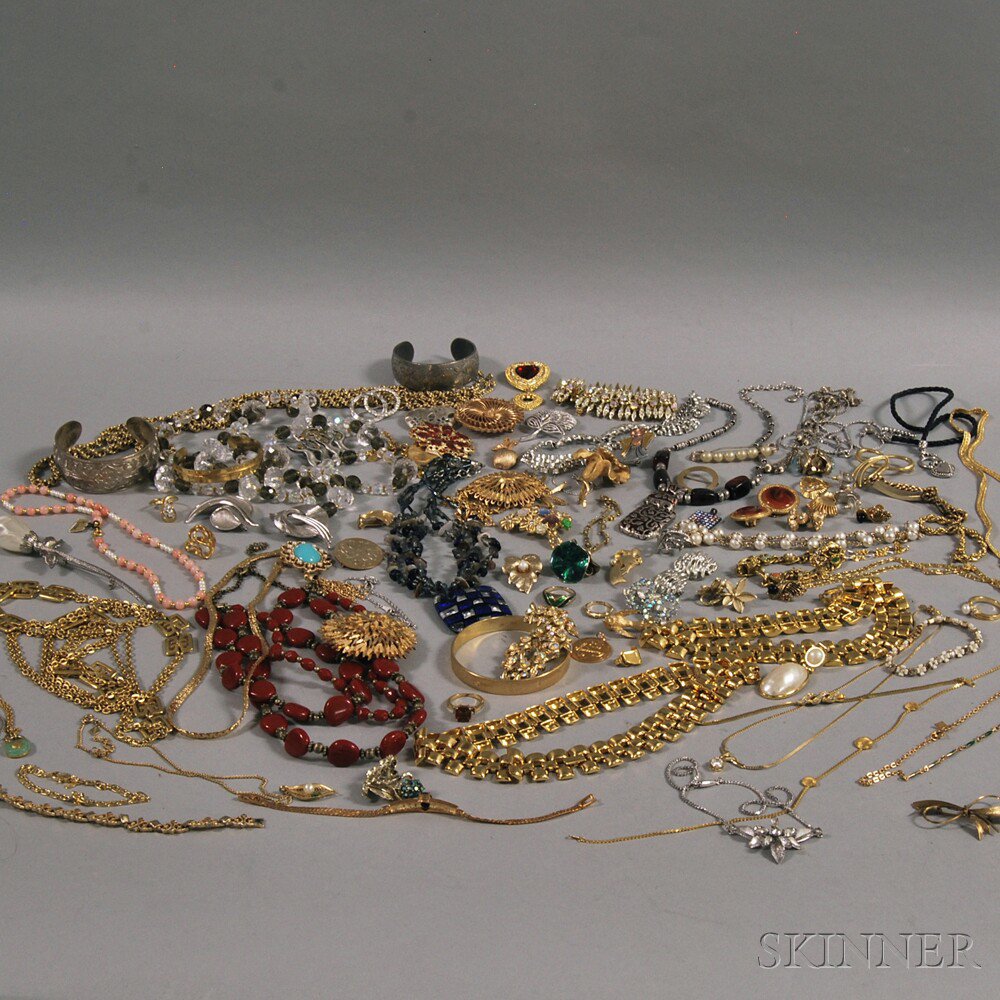 Appraisal: Group of Signed Costume Jewelry various makers include Kirk Monet