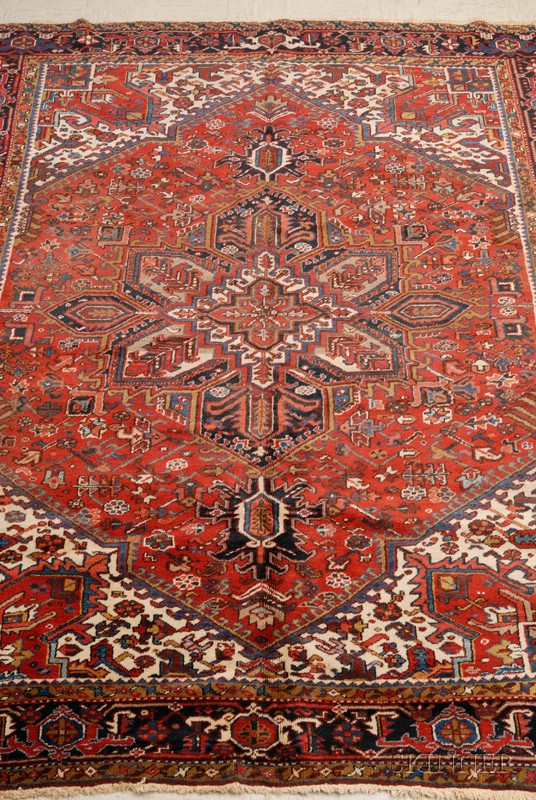 Appraisal: Heriz Carpet Northwest Persia second quarter th century ft x