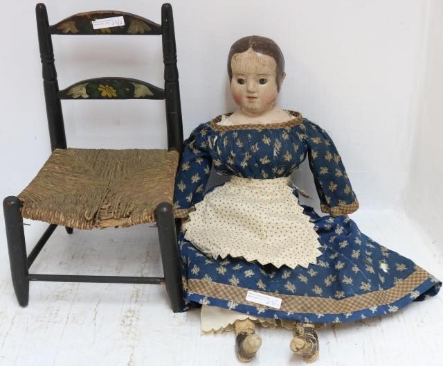 Appraisal: IZANNAH WALKER CLOTH DOLL CENTRAL FALLS RI MID- TH CENTURY