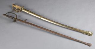 Appraisal: Two Army Sabers th c one French with a twiste