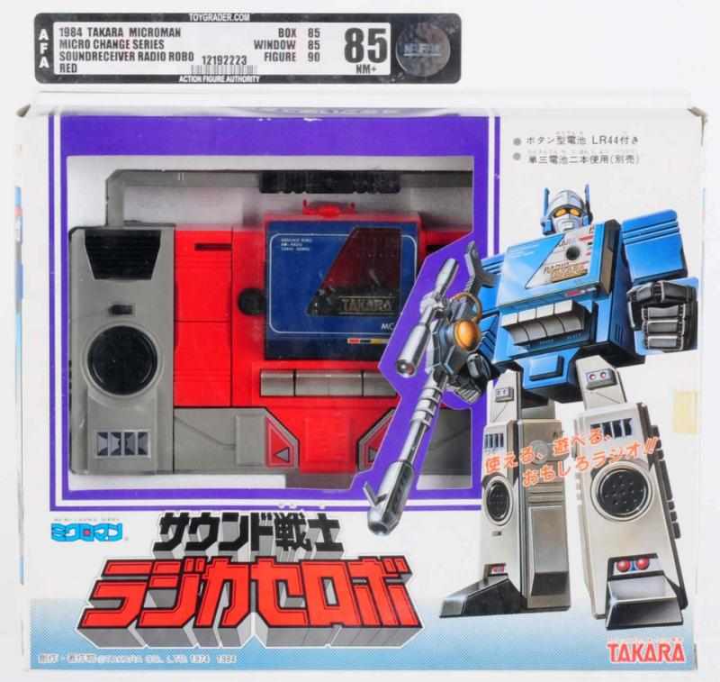 Appraisal: Microchange Blaster AFA Takara Toughest to find coloration and Pre-Transformers