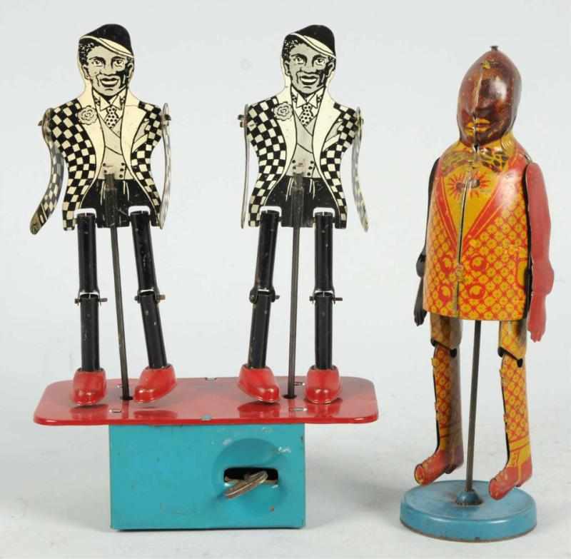 Appraisal: Lot of Tin Litho African American Dancing Toys American Includes