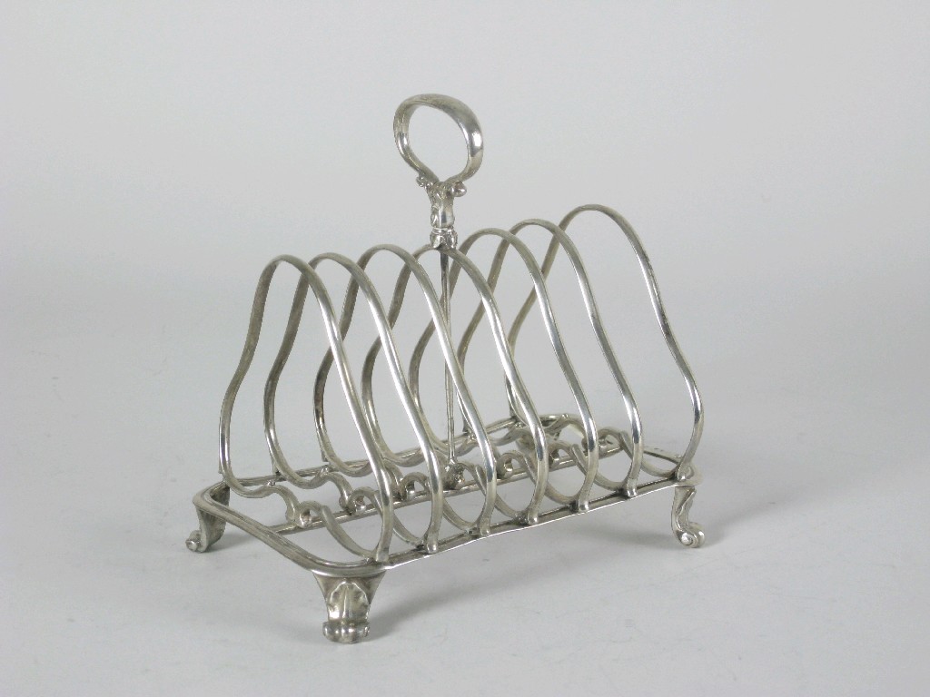 Appraisal: A Victorian large seven bar Toast Rack of ogee form