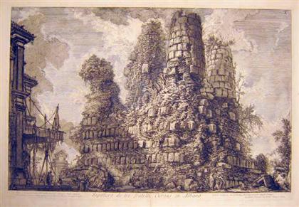 Appraisal: piece Engraving Piranesi Giovanni Battista Sepolcro de'tre Fratelli Curazj in