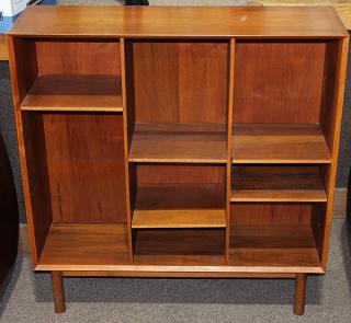 Appraisal: Danish Modern teak bookcase Danish Modern teak bookcase having a