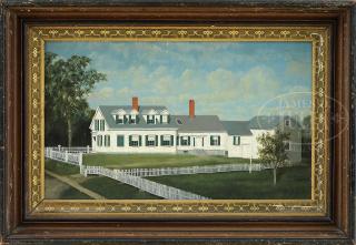 Appraisal: UNSIGNED American th Century PORTRAIT OF DR RICHARDSON'S HOUSE IN