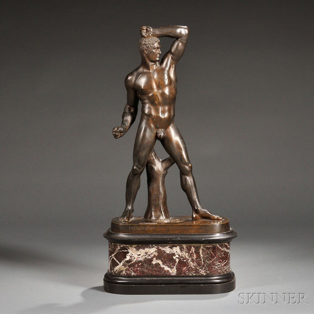 Appraisal: After Antonio Canova Italian - Bronze Figure of the Pugilist