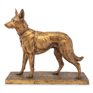 Appraisal: Charles Paillet French - Chien gilt bronze signed Ch Paillet