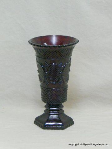 Appraisal: Ruby Red Glass Cape Cod Vase - Issued by Avon