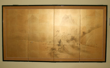 Appraisal: Japanese School th Century Old Sage and Student Approaching a