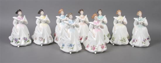 Appraisal: A Group of Royal Doulton Porcelain Figures Height of tallest