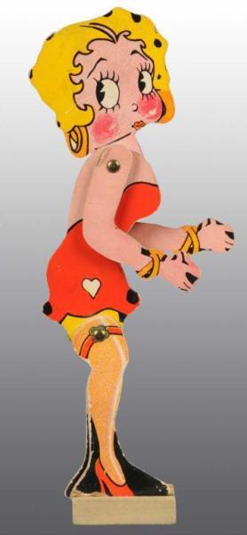 Appraisal: Cardboard Betty Boop Jointed Figure Description Circa Paper litho on