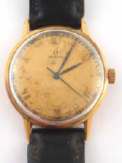 Appraisal: A gent's carat gold Omega wristwatch circa 's case approx