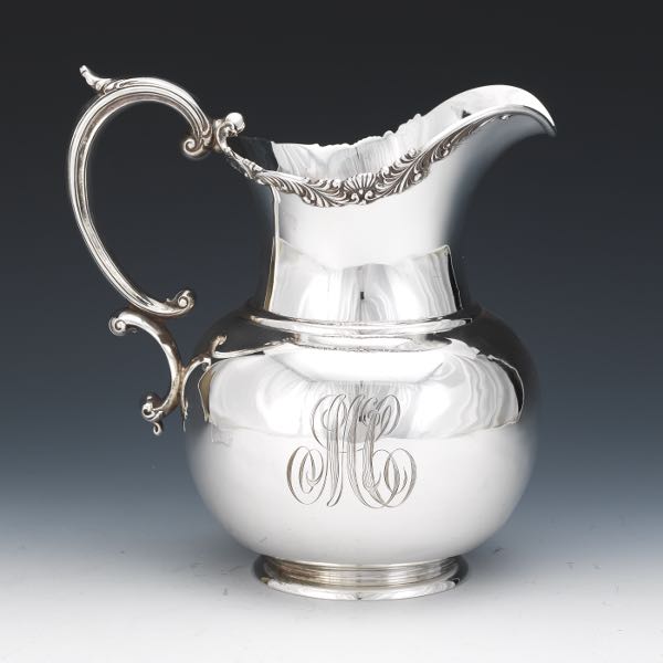 Appraisal: THEODORE B STARR STERLING SILVER PITCHER EWER x x With