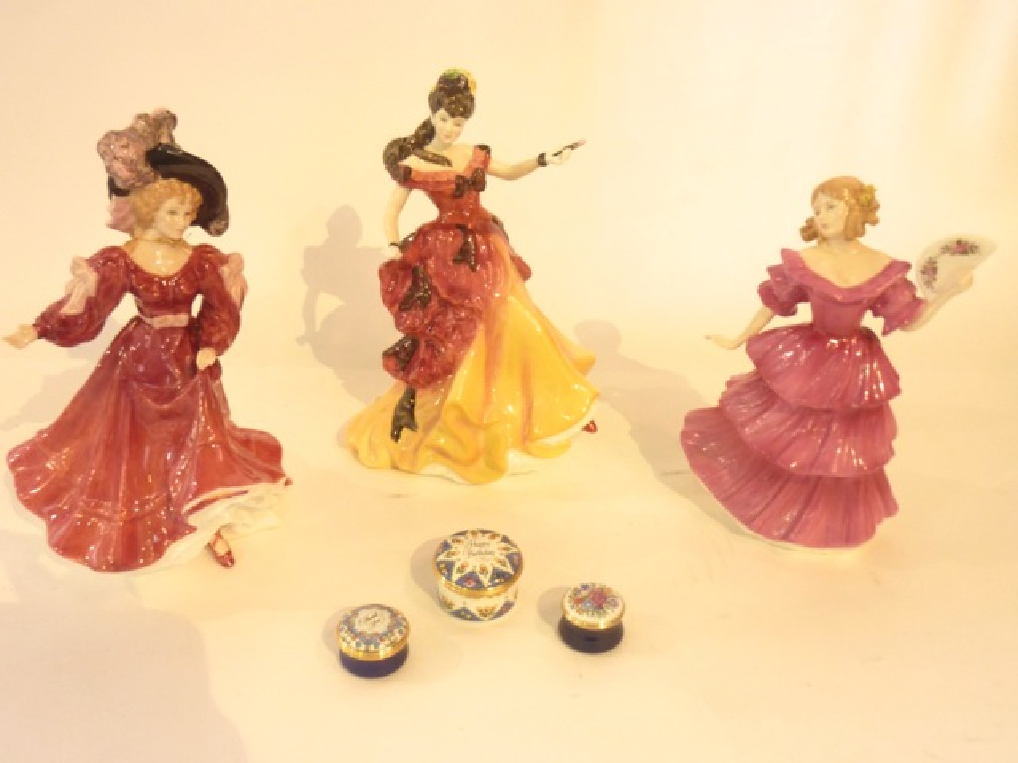 Appraisal: Three Royal Doulton figures Jennifer HN Belle HN and Patricia