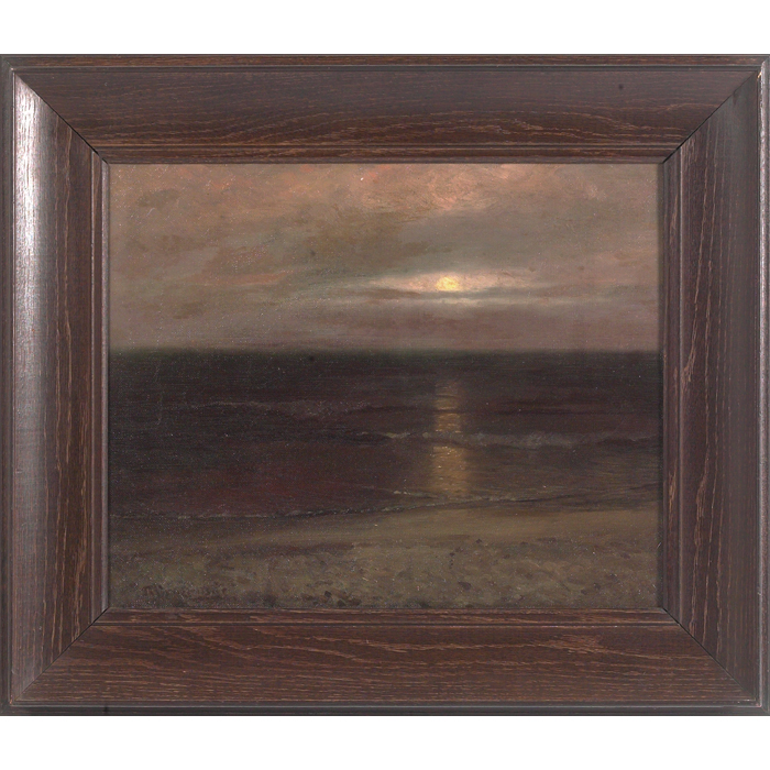 Appraisal: Artist Unknown Seascape oil on canvas