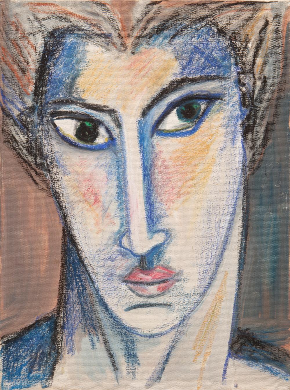 Appraisal: Mario Villa Nicaraguan New Orleans - Blue Face pastel and