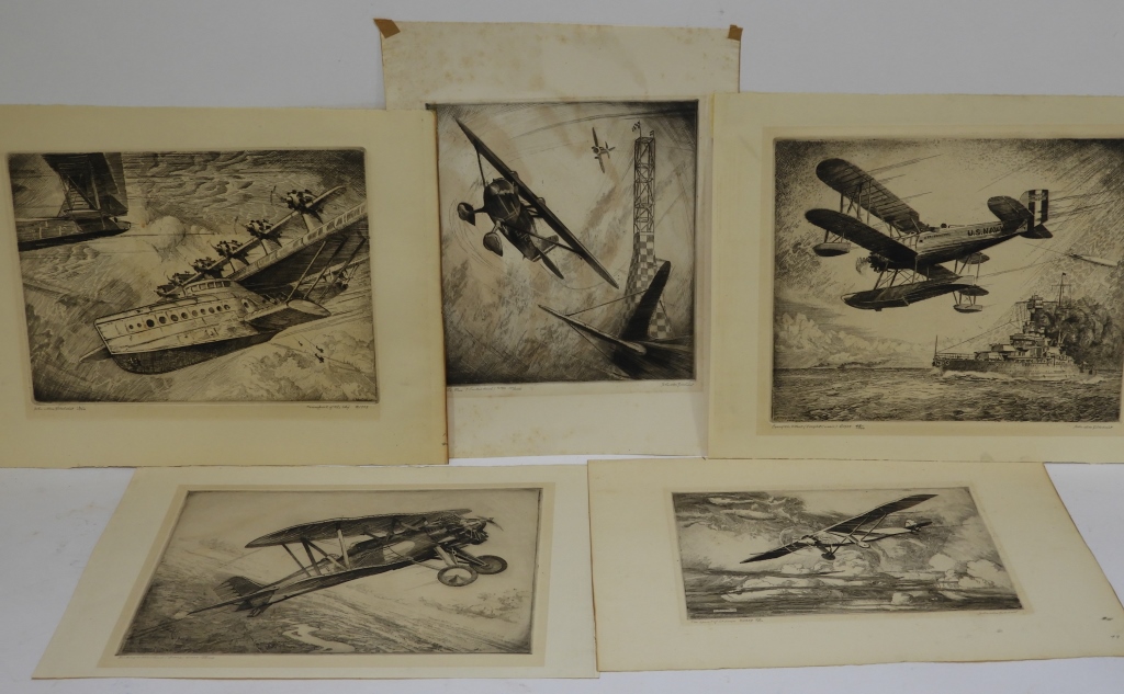 Appraisal: JOHN MACGILCHRIST TRANSPORTS OF THE SKY ETCHINGS United States -