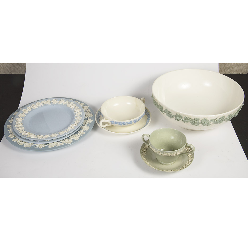 Appraisal: Group of Wedgwood Table Articles Including lamp plates etc approximately