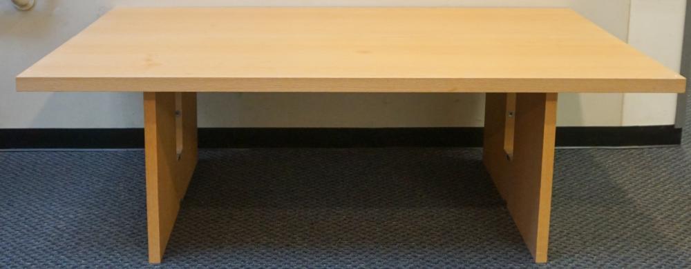 Appraisal: CONTEMPORARY OAK FINISH FOLDING TABLE WHEN OPEN X X IN