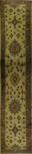 Appraisal: Antique Turkish Oushak Runner ' x '