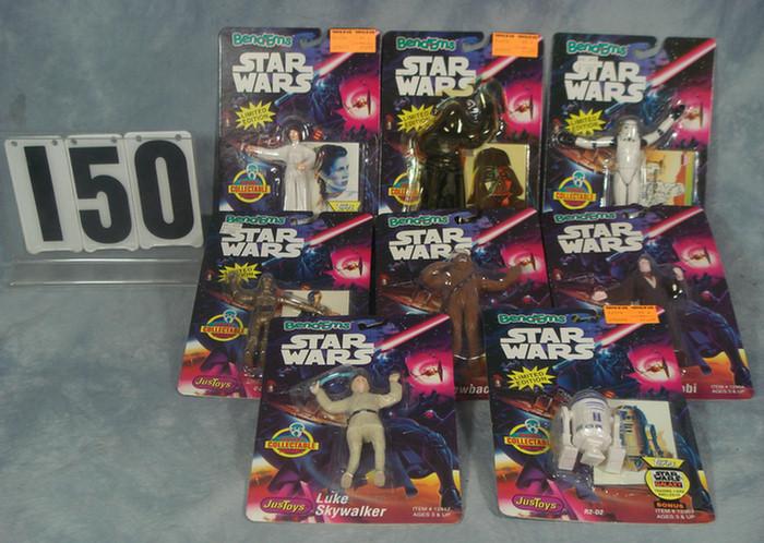 Appraisal: Star Wars Bendems figures set of all mint on card