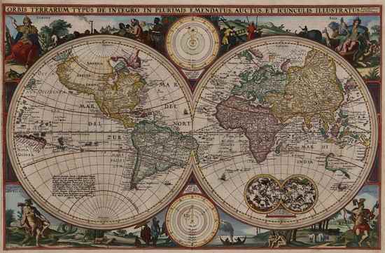 Appraisal: Visscher Nicolaes J Orbis Terrarum Typus de Integro in Plurimus