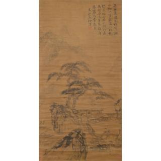 Appraisal: Manner of Xu Wei - Figural Landscape Hanging scroll ink