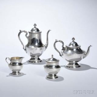 Appraisal: Four-piece Poole Sterling Silver Tea and Coffee Service Massachusetts th