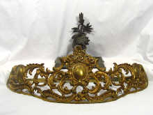 Appraisal: A gilt bronze canopy mount for a four poster bed