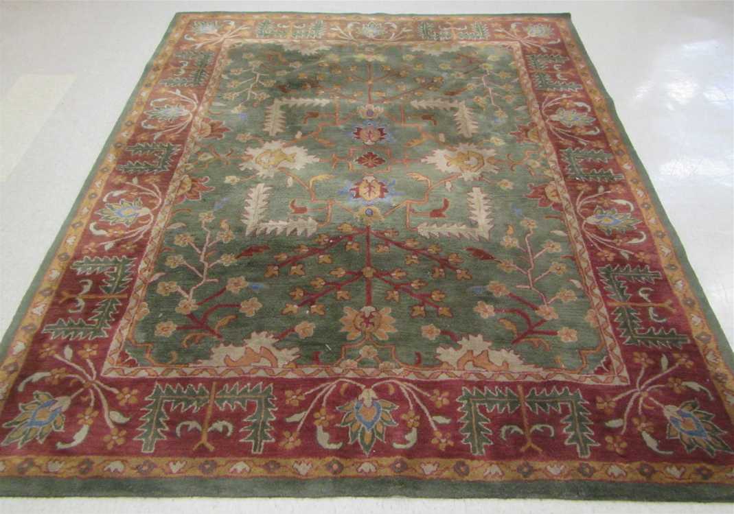 Appraisal: HAND TUFTED ORIENTAL CARPET hand made in India for Pottery