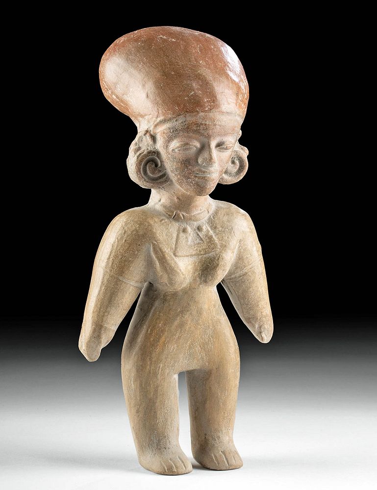 Appraisal: Jamacoaque Pottery Female Figure Pre-Columbian Ecuador Jamacoaque Jama Coaque culture