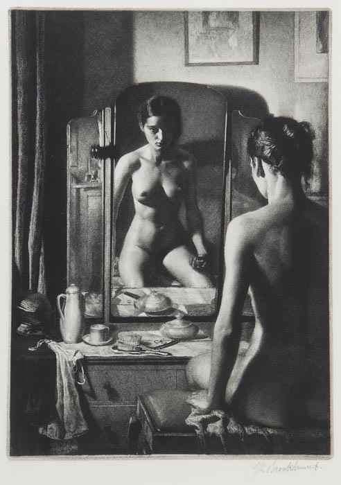 Appraisal: Gerald Leslie Brockhurst - Adolescence etching signed in pencil lower