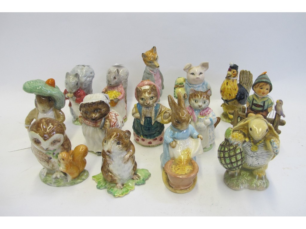 Appraisal: Thirteen Beswick Beatrix Potter figures including Goody Tiptoes Timmy Willie