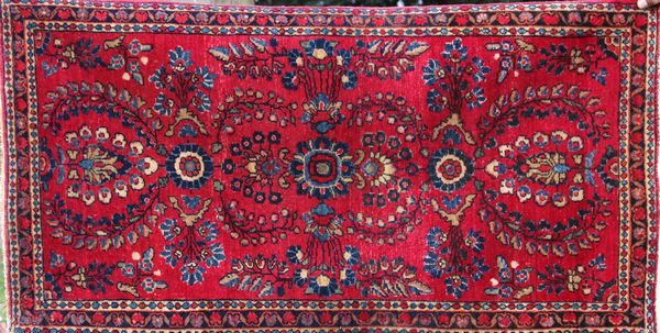 Appraisal: Antique Persian Sarouk rug ' x ' Good condition EST