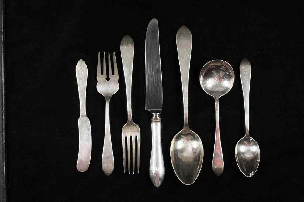 Appraisal: CASED LOT PCS ASSTD STERLING FLATWARE - Including pcs Dominick