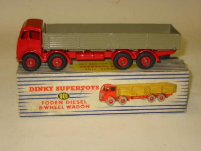 Appraisal: Foden Diesel eight wheel wagon nd cab fawn and red